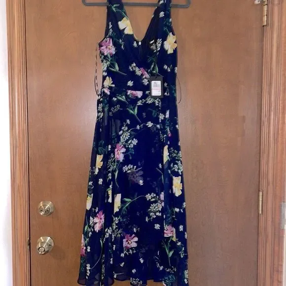 Dkny | Dresses | Dkny Navy Floral Dress | Poshmark